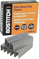 Vista 1 de Bostitch SB38HD1M - Grapas prémium resistentes, longitud de pierna de 3/16 pulgadas, 1000/caja