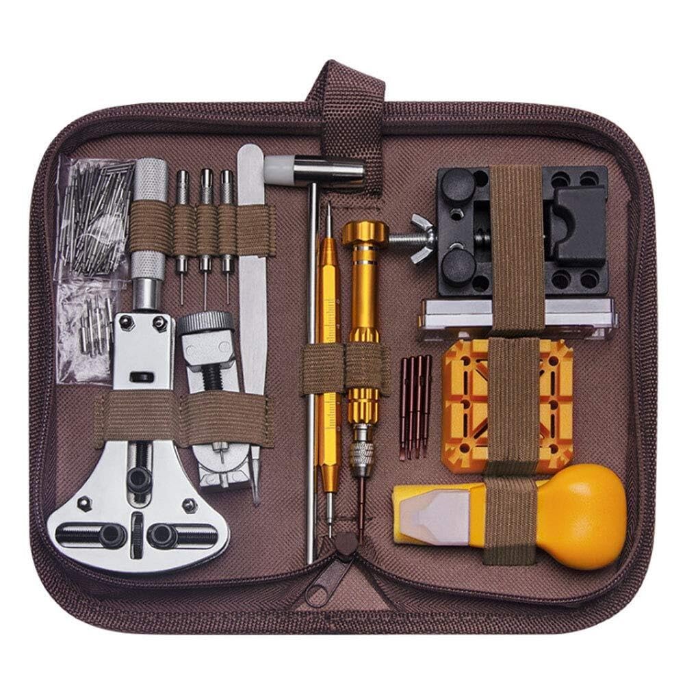 Kit d'outils de réparation de Montre 149 pièces, Ensemble de réglage en métal, ouvre-boîtier de Bracelet, extracteur de Barre à Ressort, Outils d'horloger