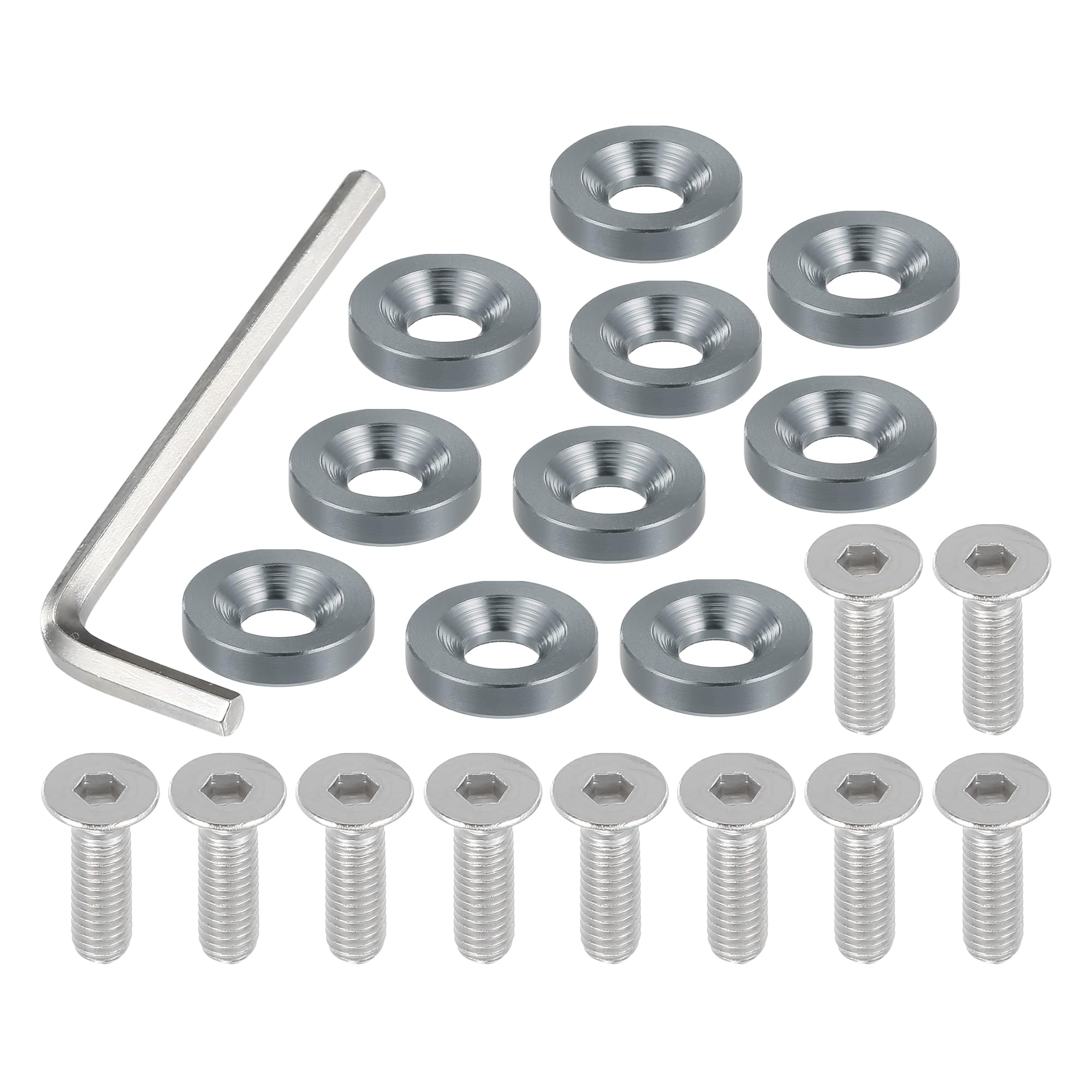 Motoforti Finishing Countersunk Fender Bumper Washers for Motorcycle M6