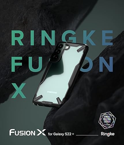 Miniatura 9 de Ringke Fusion-X - Funda compatible con Samsung Galaxy S22 Plus 5G (2022), parte trasera dura transparente con protección lateral mejorada a prueba