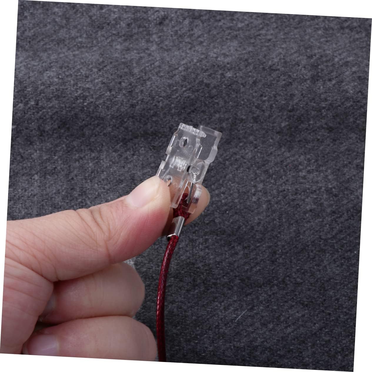 5Pcs Napkin Clip Lanyard Chain Flexible Bib Holder with Chain for Home Dining Clinics and Drawing Studios Dark