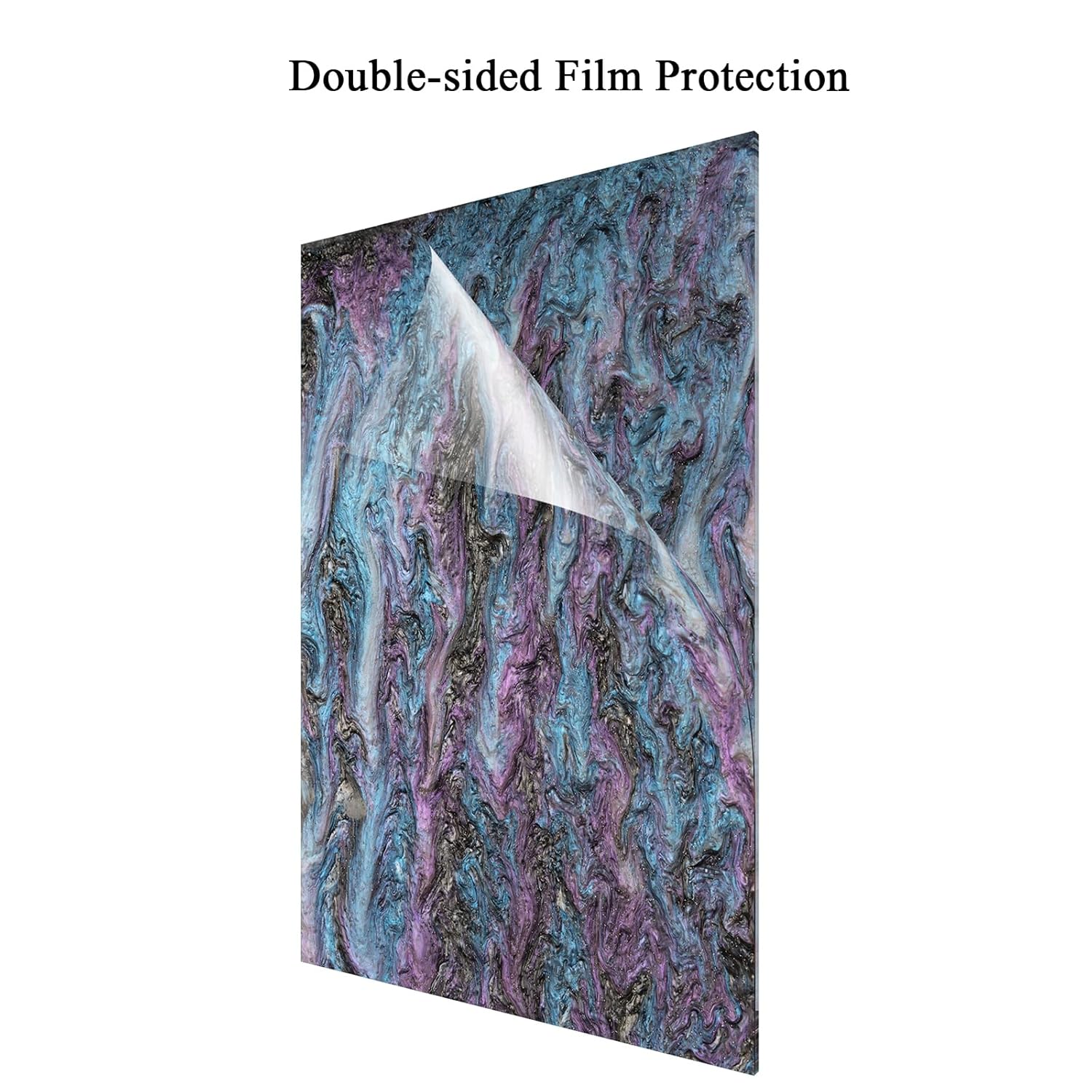 TOEPODO Pearl Cast Acrylic Sheets Pearlescent Glitter Acrylic Sheet 1/8 Thickness Acrylic Sheets for Laser Cutting for Art Design Crafting DIY Home Festival Decore (4, Sets, 8x12 Inch)