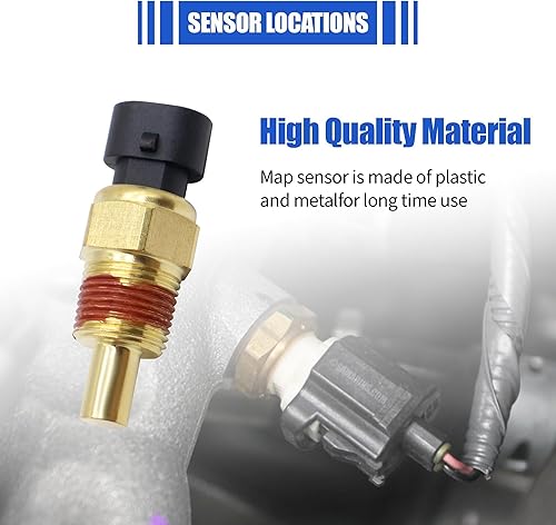 Miniatura 3 de HiSport 12146312 Sensor de temperatura del refrigerante de agua del motor compatible con Acura 1996-1999, Buick 1976-2005, Cadillac 1980-2004,