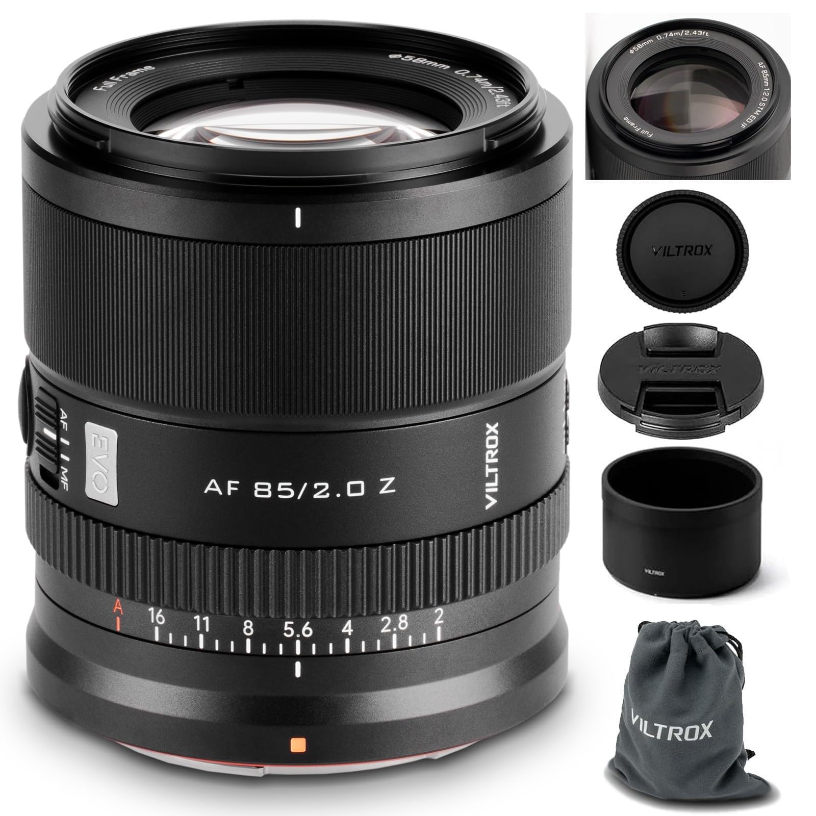 VILTROX 85mm F2.0 EVO Z-Mount lens