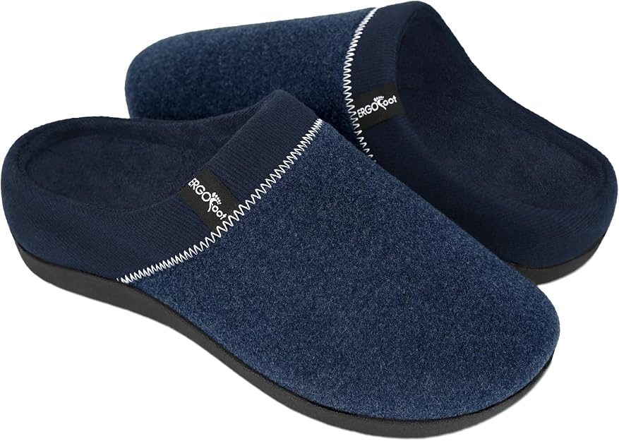 ERGOfoot Orthopedic Slippers with Arch Support, Comfortable Orthotic House…