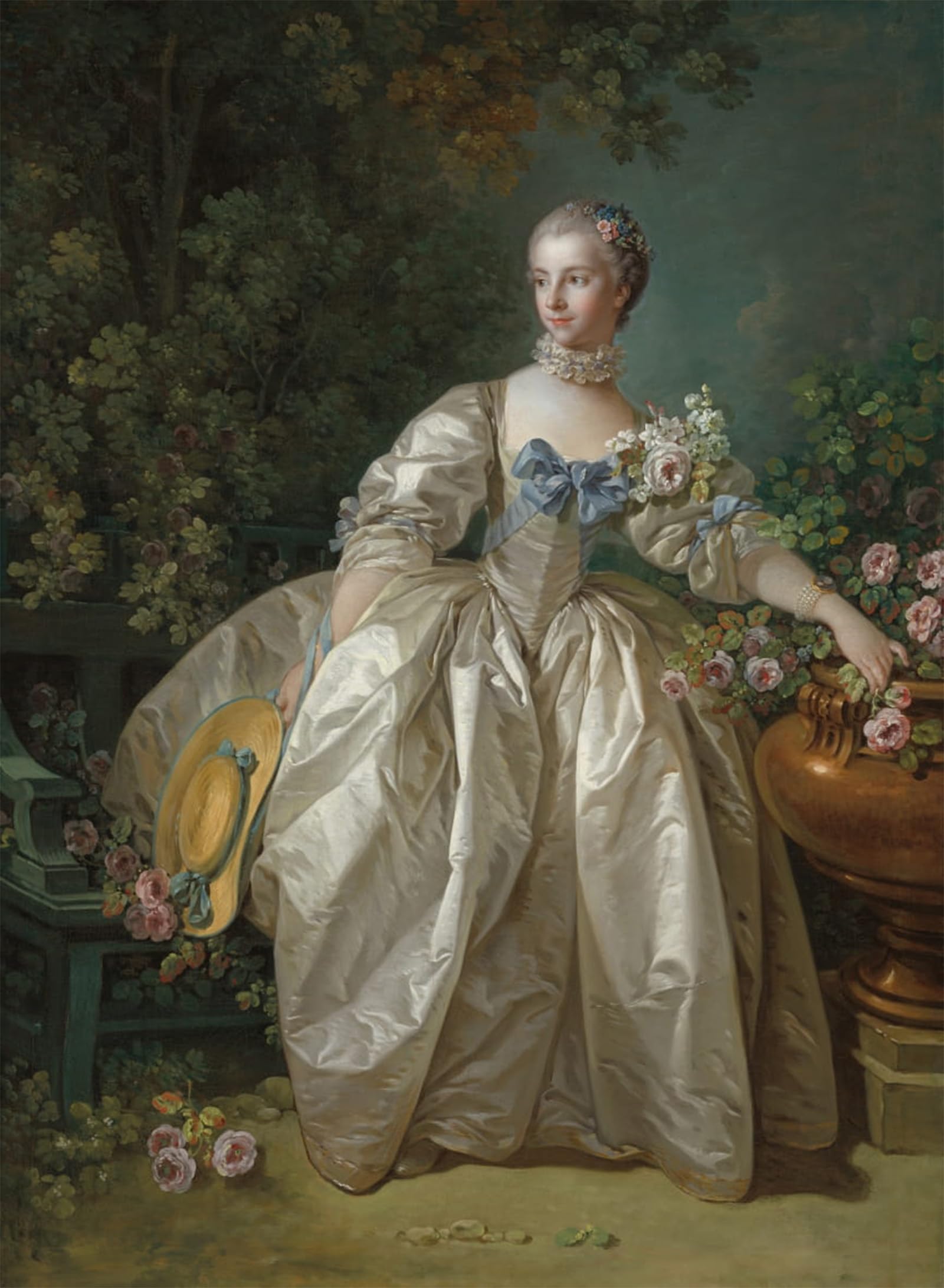 ARTXLXXBN Famous Art Print Poster Vintage Wall Art Madame Bergeret by François Boucher Canvas Art Poster for Home Decor 60x90cm