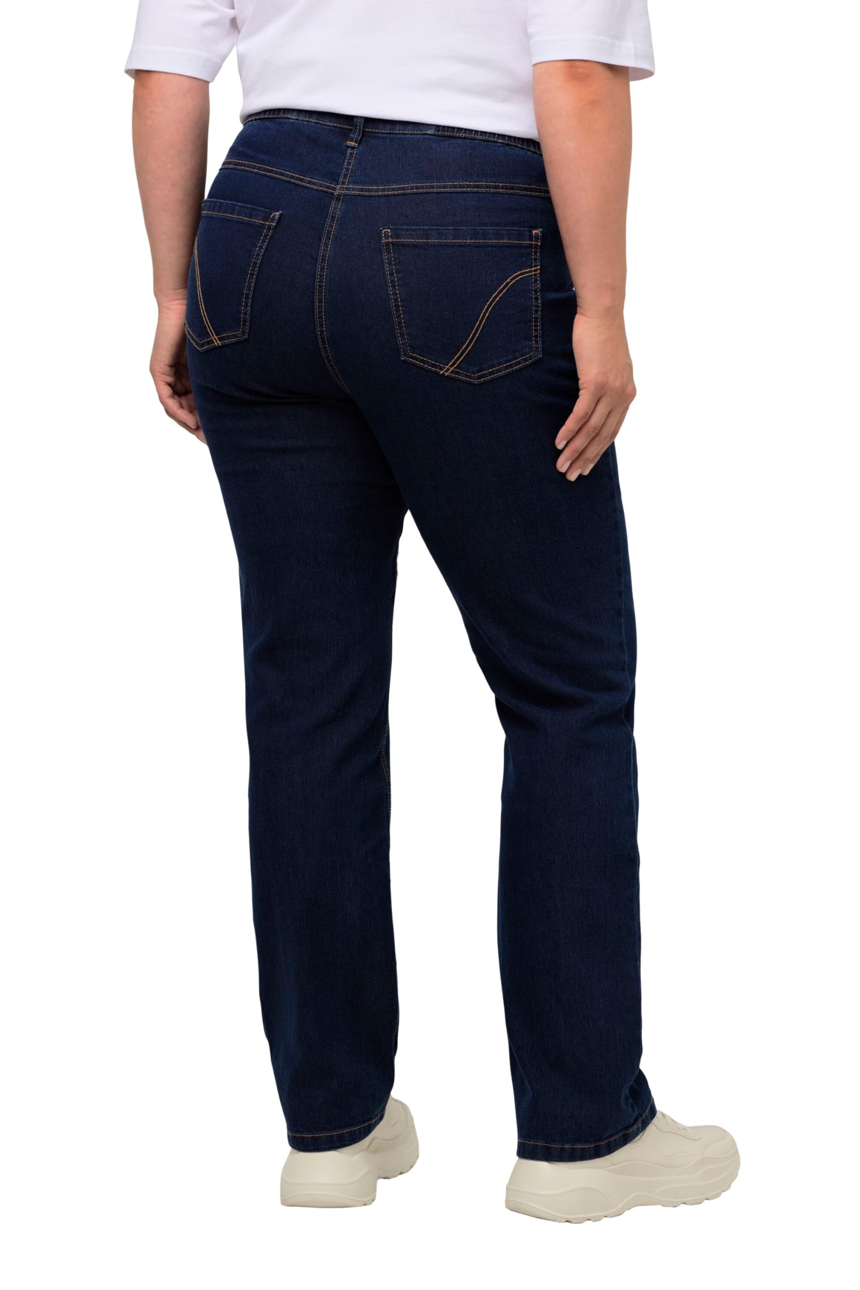 Ulla Popken Femme Grandes Tailles Jean Mandy 5 Poches, Jambe Droite, matière Stretch 702859