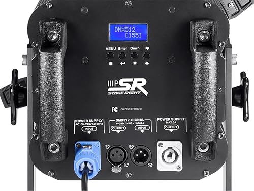 Miniatura 5 de Monoprice Foco de escenario elipsoidal LED COB - RGBW, 180 vatios, zoom manual ajustable (ángulo de haz de 17-50 grados) Serie derecha