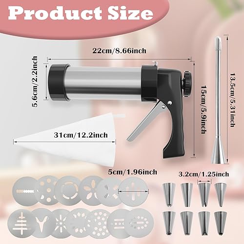 Miniatura 2 de Máquina de prensa de churro, kit de prensa de galletas, herramienta de prensa de galletas, prensa para hacer galletas, prensa para decoración de