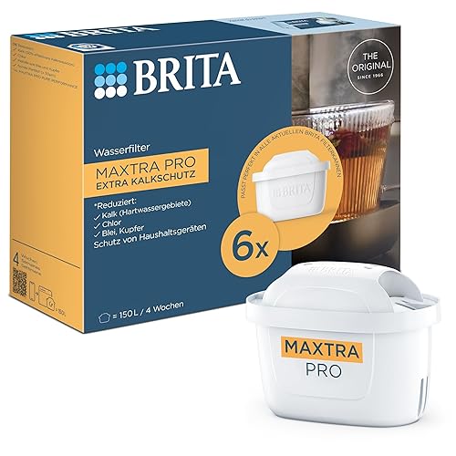 BRITA Lot de 6 cartouches filtrantes BRITA Maxtra Pro extra anti-calcaire - Pour