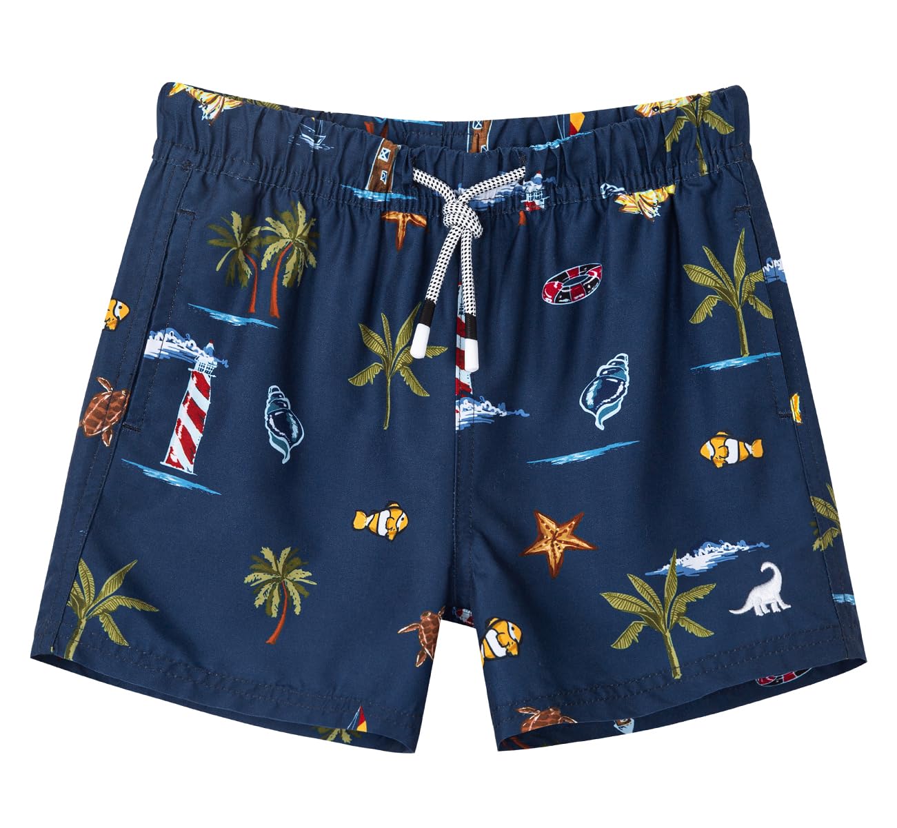 SURF CUZ Surfcuz Little Boys Swim Trunks UPF 50+ Toddler Beach Shorts Swimsuit Kids Quick Dry Swimwear