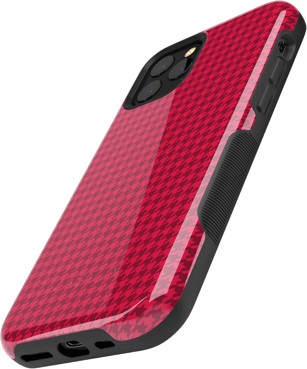 Casely iPhone 11 Pro Max Case | Best Dressed | Red Houndstooth | Bold Protective Design