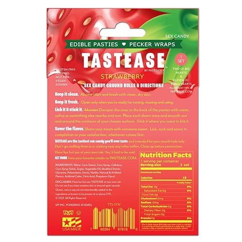 Miniatura 2 de TASTEASE FRESA COMERCIBLE PECKER PASTIES Y ENVOLLAS PARA PECKER
