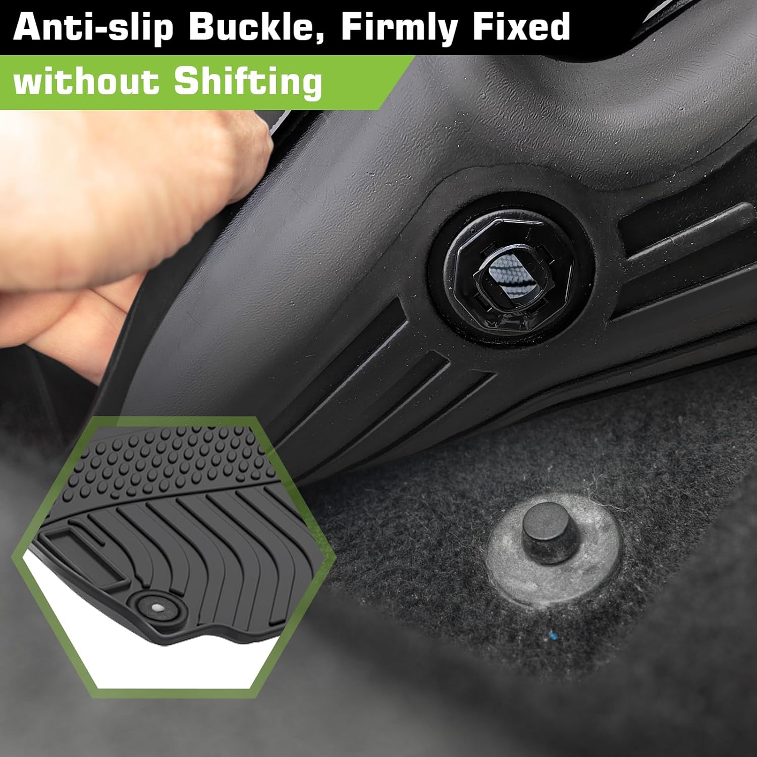 Floor Mats for Chevy Chevrolet Equinox 2025 2026 (Only Gas, Not for EV) & for GMC Terrain 2025 2026, Heavy Duty TPE Waterproof Non-Slip All Weather Protection Custom, Floor Mats & Cargo Liner