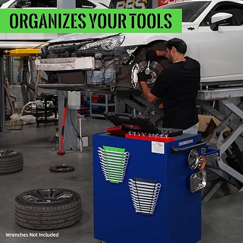 Miniatura 8 de Reniteco Organizador de llaves magnéticas, soporte de llaves ABS premium, organizador de herramientas para caja de herramientas, carrito de