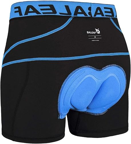 baleaf Pantalones cortos de ciclismo acolchados 3D para hombre, ropa interior de ciclismo MTB Liner