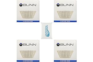BUNN 10-Cup Capacity Flat Bottom Coffee Filters (4-Pack, 100 Filters Per Pack)