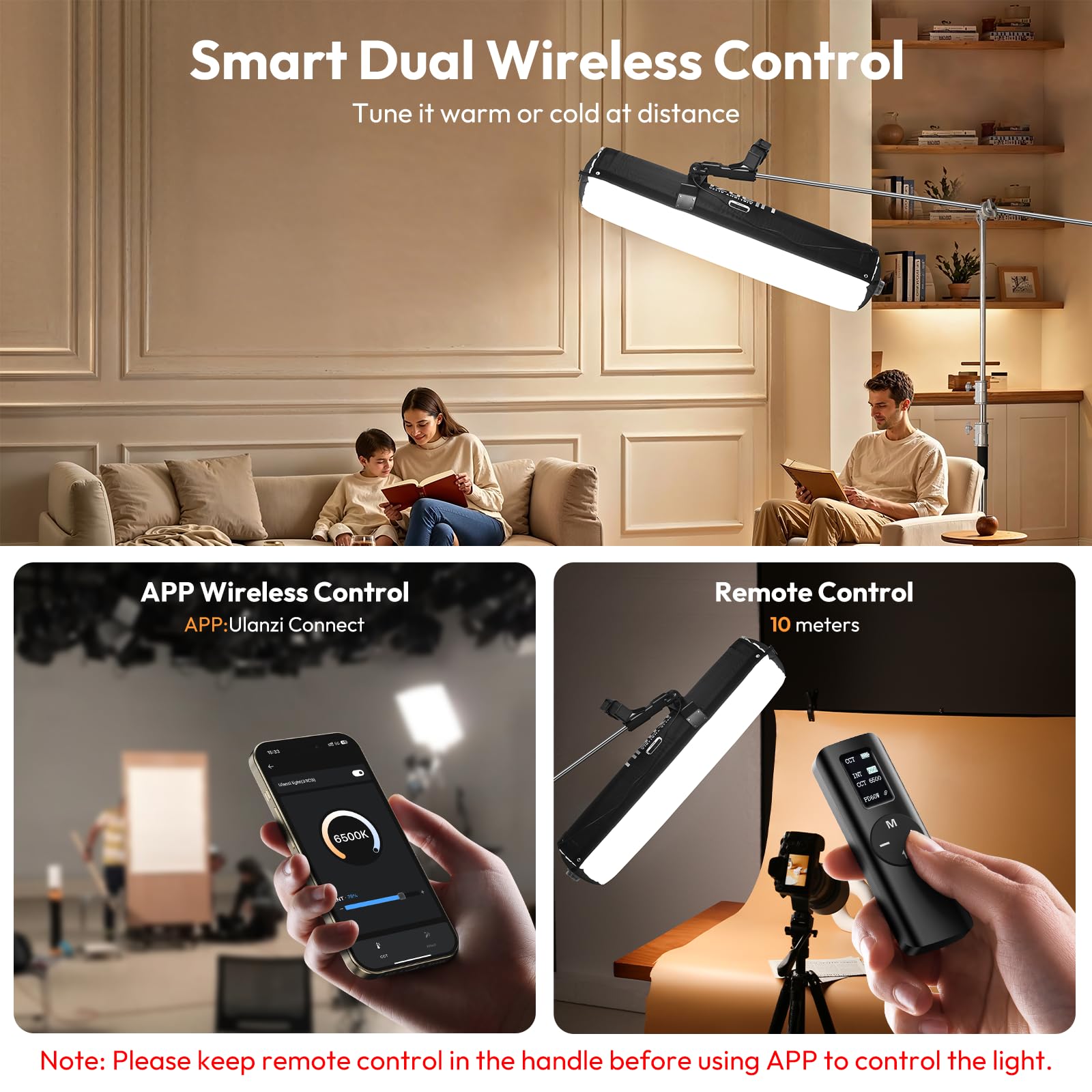 Amazon | Ulanzi AL120 120W バイカラー インフレータブルチューブ LED