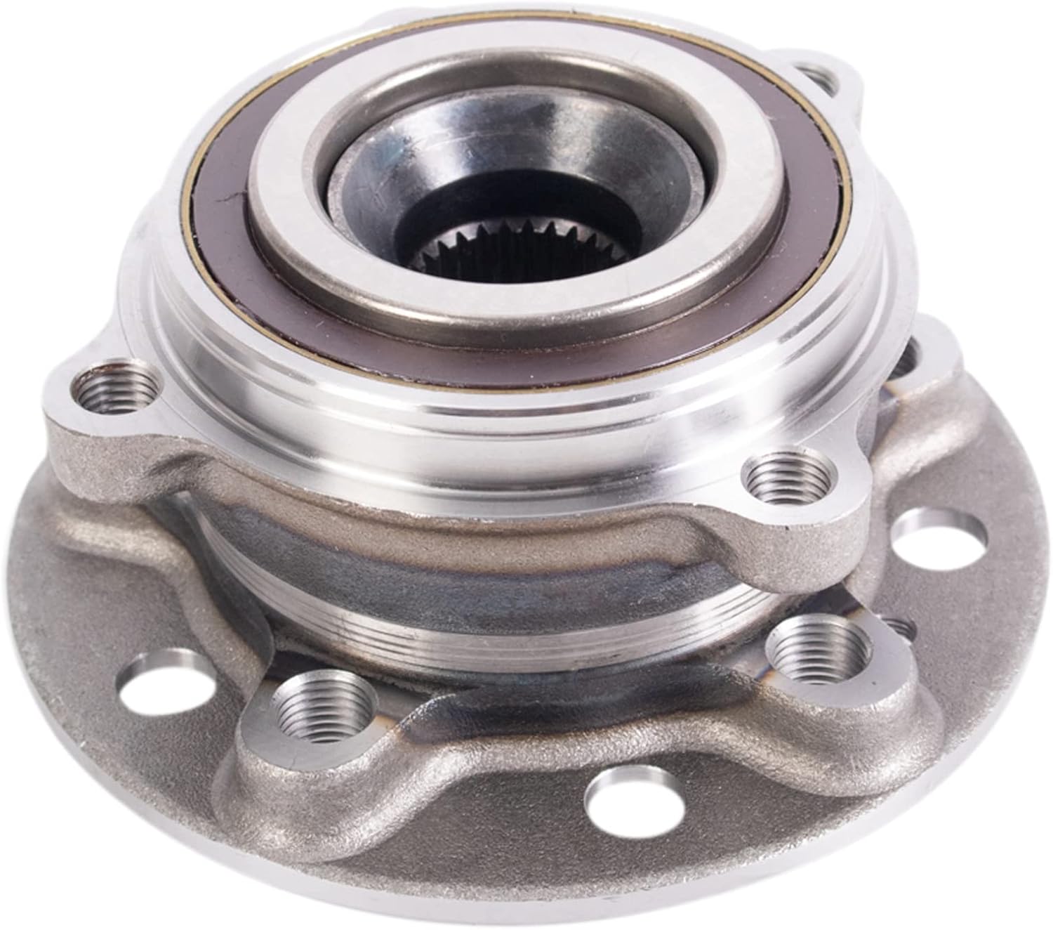 TRQ Front Wheel Bearing and Hub Assembly Compatible with 15-21 Mercedes-Benz C300 4Matic 16-18 GLC300 17-19 E300 19-21 E450