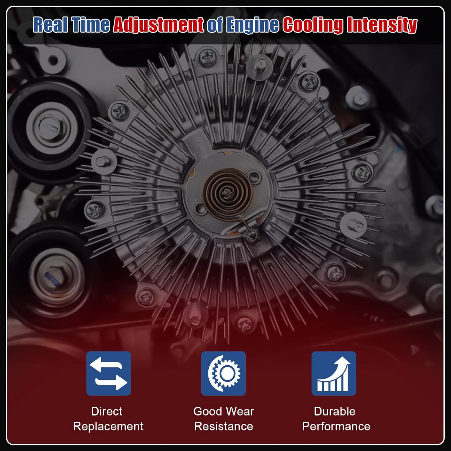 Electronic Radiator Fan Clutch Compatible with Dodger Ram 2500 2010 & for Ram 2500 2011-2013 6.7L Replace 3291 55056932AE