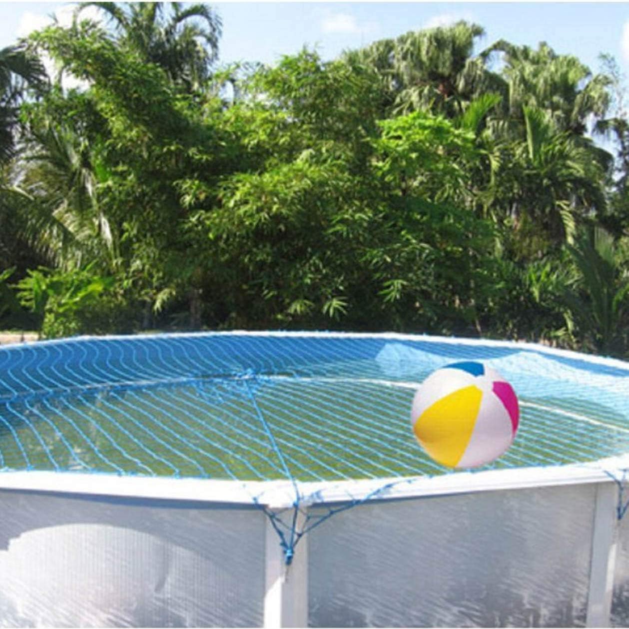 WaterWarden Net, 24’ Round, Blue – DIY System for Aboveground Pools, For Kid Safety, Made of Durable UV Protected Polyethylene Material, Water, WWN24, 24' : Swimming Pool Covers : Patio, Lawn & Garden
