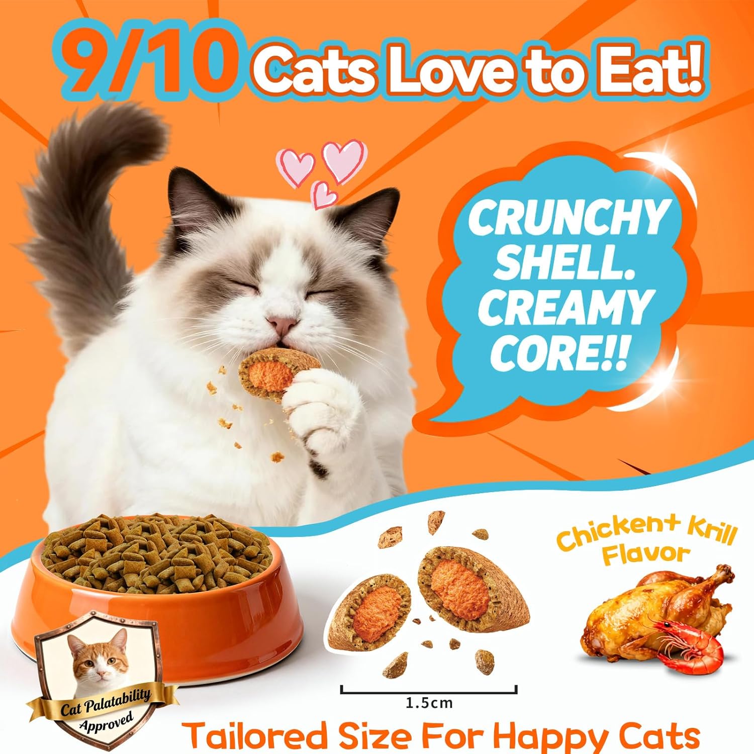 Cat Allergy Relief & Lysine Treats Bundle, 500 Allergy Chews + 500 Lysine Immune Support Chews – Itchy Skin Relief, Immune & Respiratory Support – Chicken & Krill Flavor