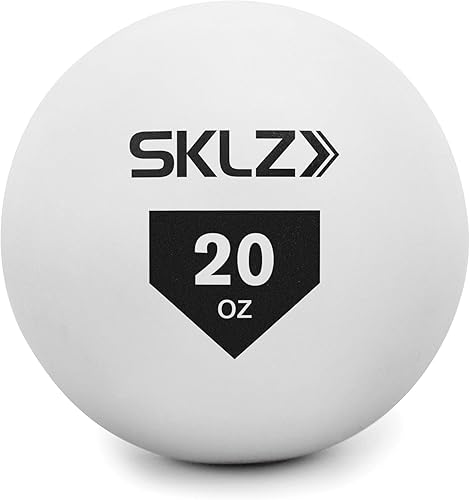 SKLZ Pelota de contacto, pelota de entrenamiento de bateo de béisbol y softbol, 20 onzas, color blanco