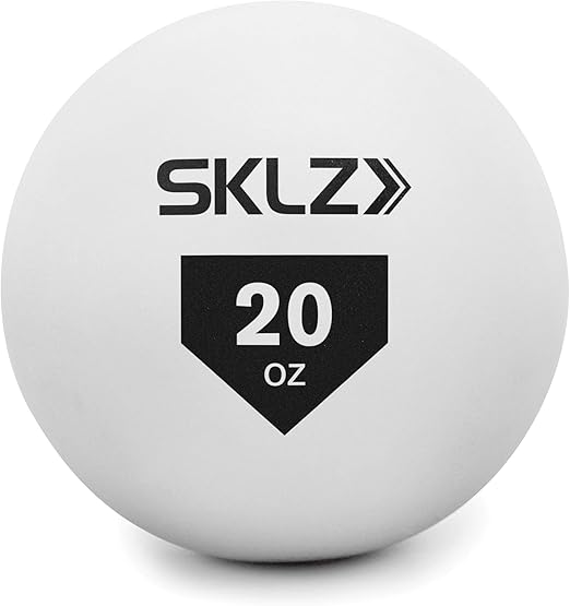 SKLZ Contact Ball Baseball and Softball Batting Training Ball, 20 Ounce,White