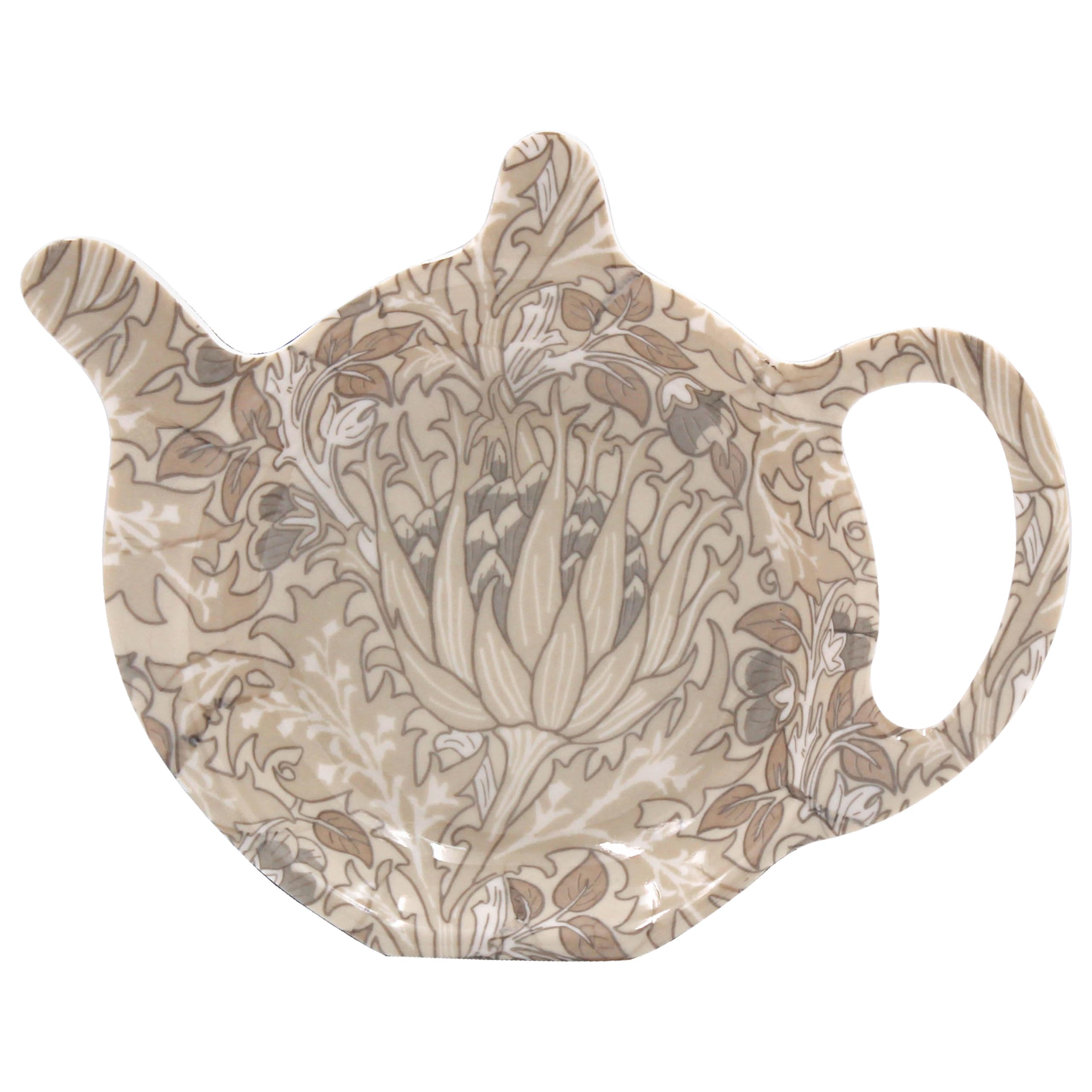 Teabag Tidy Cream Floral Melamine Kitchen Accessory Accessory Morris Artichoke