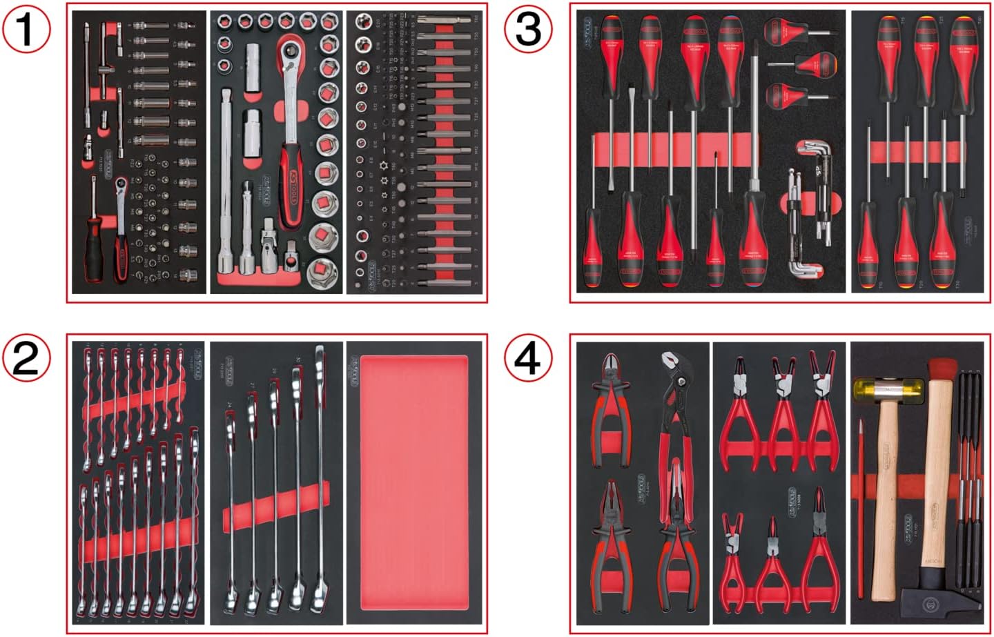 KS Tools 714.0241 Material Pump Tool 4 Drawers for Workshop Trolley