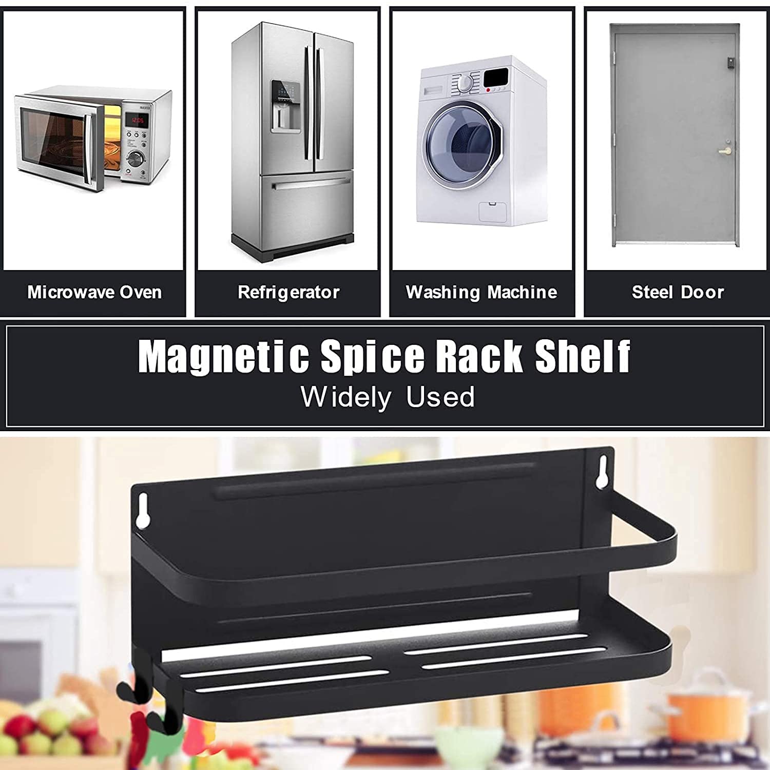 Rack Fridge,Kitchen Rack Refrigerator Storage Organizer,Fridge Spice Rack