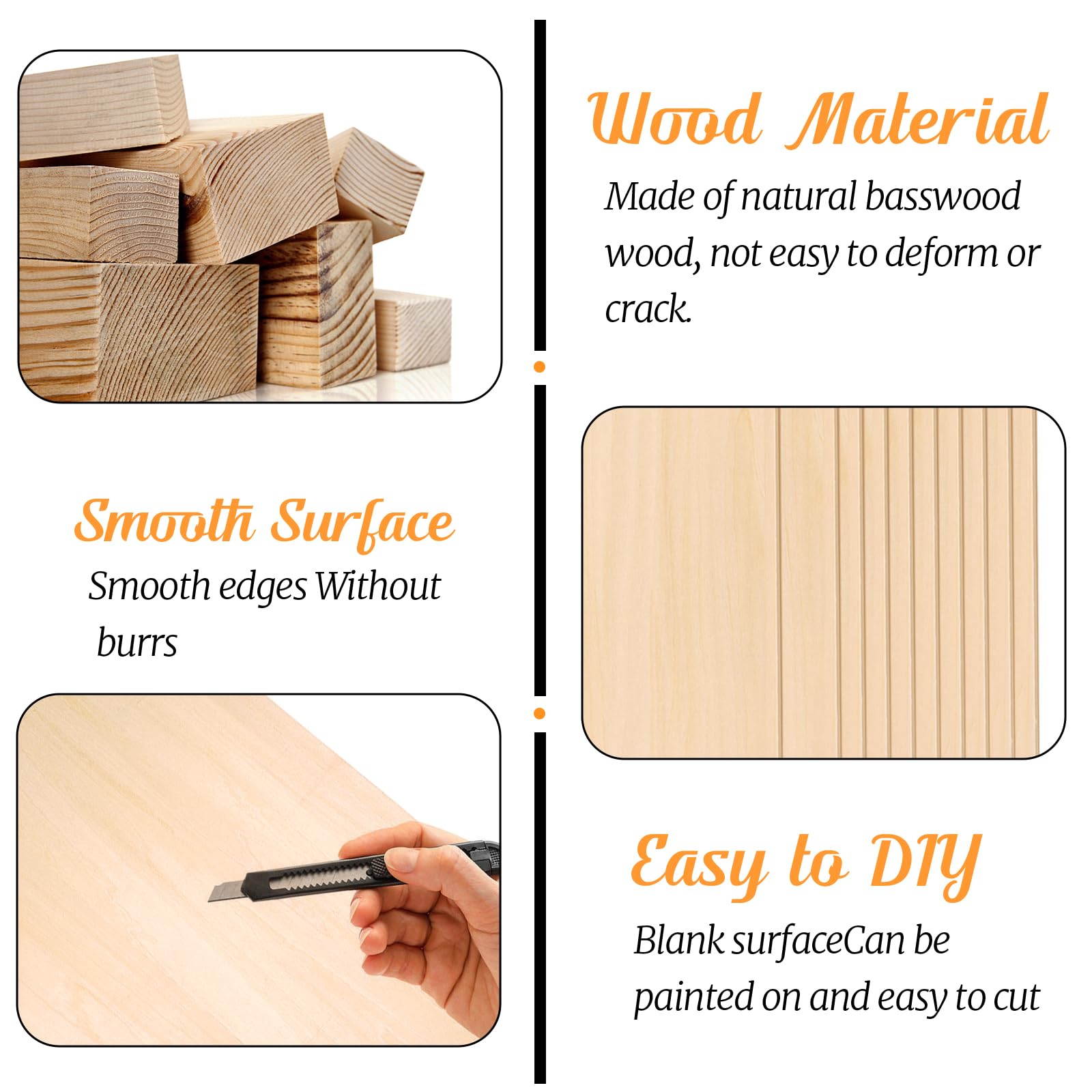 12x Balsaholz Platten 300x200x2,5mm - Lindenholz Für Laser & Basteln