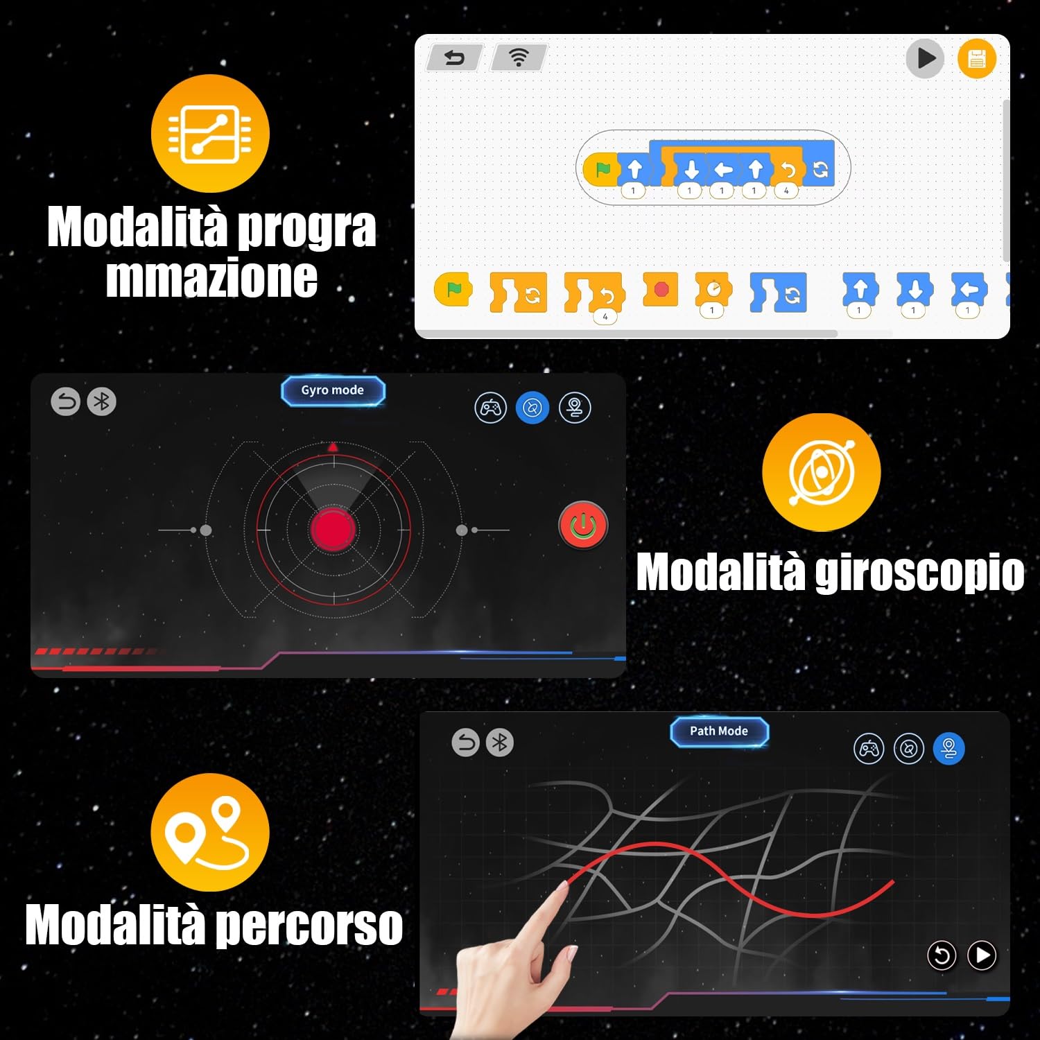 PENGBU RC Robot per bambini, set robot 5 in 1 con telecomando app, robot da parete/tecnica/dinosauro Mech