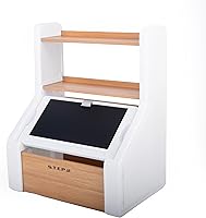 Vista 8 de Step2 Harmony - Caja de almacenamiento de juguetes, madera y plástico, estantes para libros, contenedor de almacenamiento de juguetes con tapa