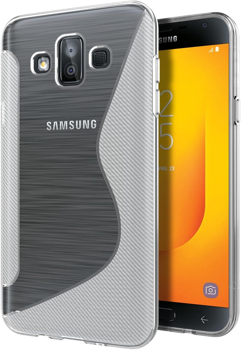 Galaxy J7 Duo Case,SLMY(TM) Ultra [Slim Thin] Scratch Resistant TPU Rubber Soft Skin Silicone Protective Cases Cover for Samsung Galaxy J7 Duo 2018- Clear