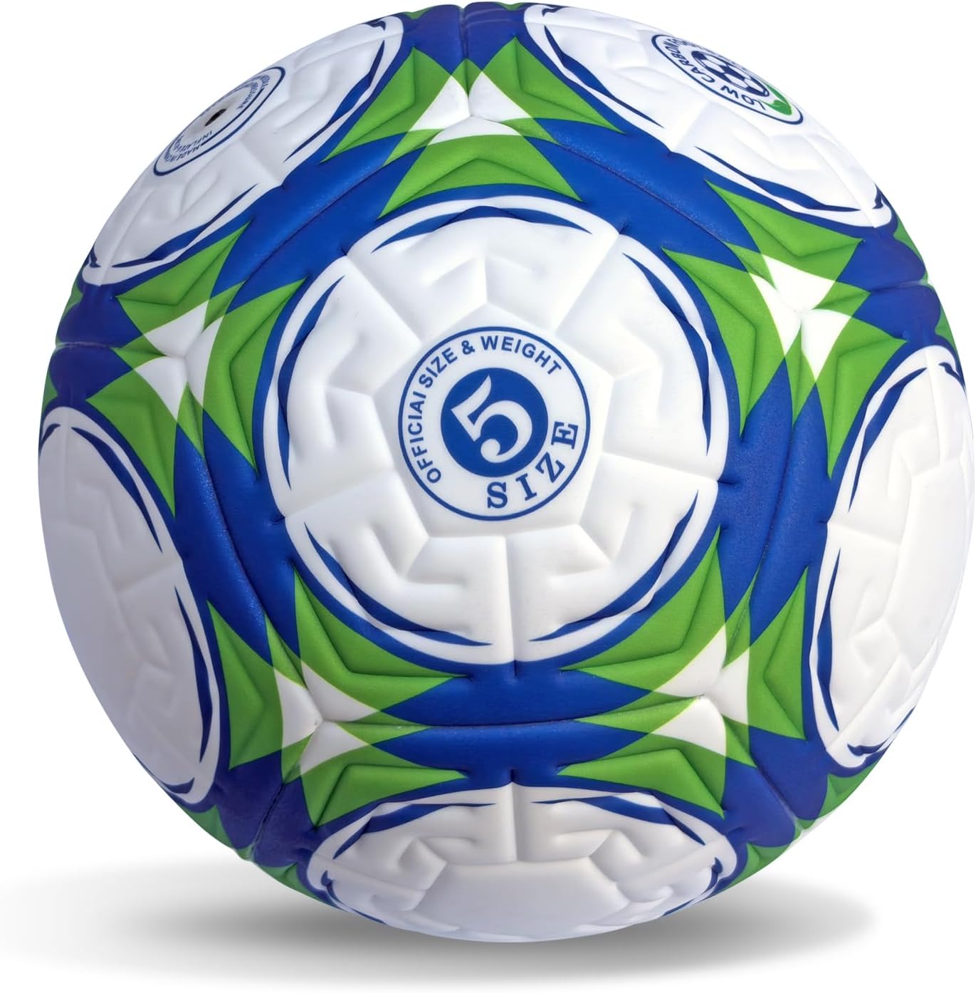 GravityZero Soccer Ball Size 5 with Pump & Needles, Waterproof TPU Leather ，Thermal Bonded Soccer Ball, Seamless Surface, Professional Training and Official Match Ball for Adults and Youths