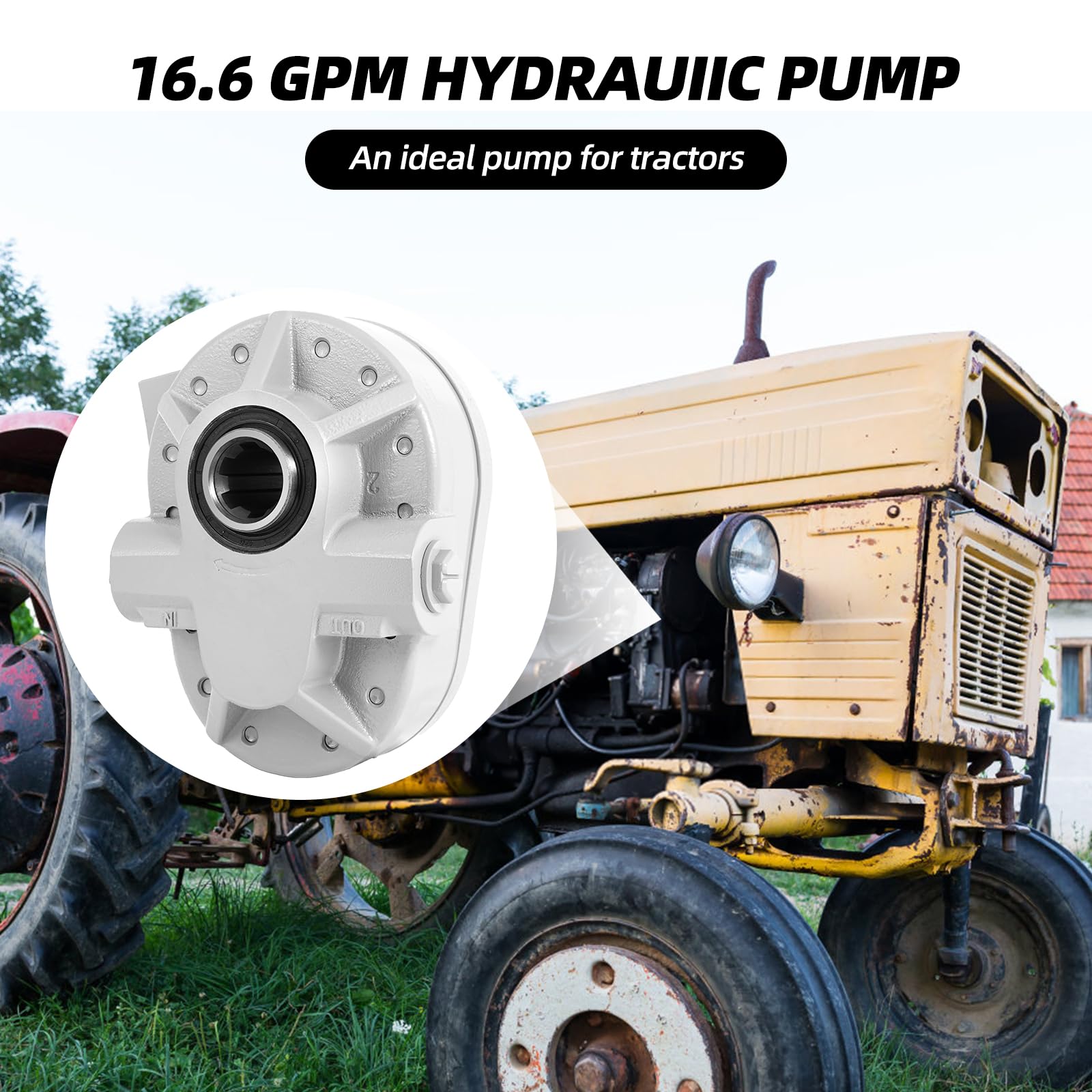 PTOポンプ値下げしました。 Amazon.co.jp: Kewam 油圧PTOポンプ 16.6GPM 540 RPM 2250PSI