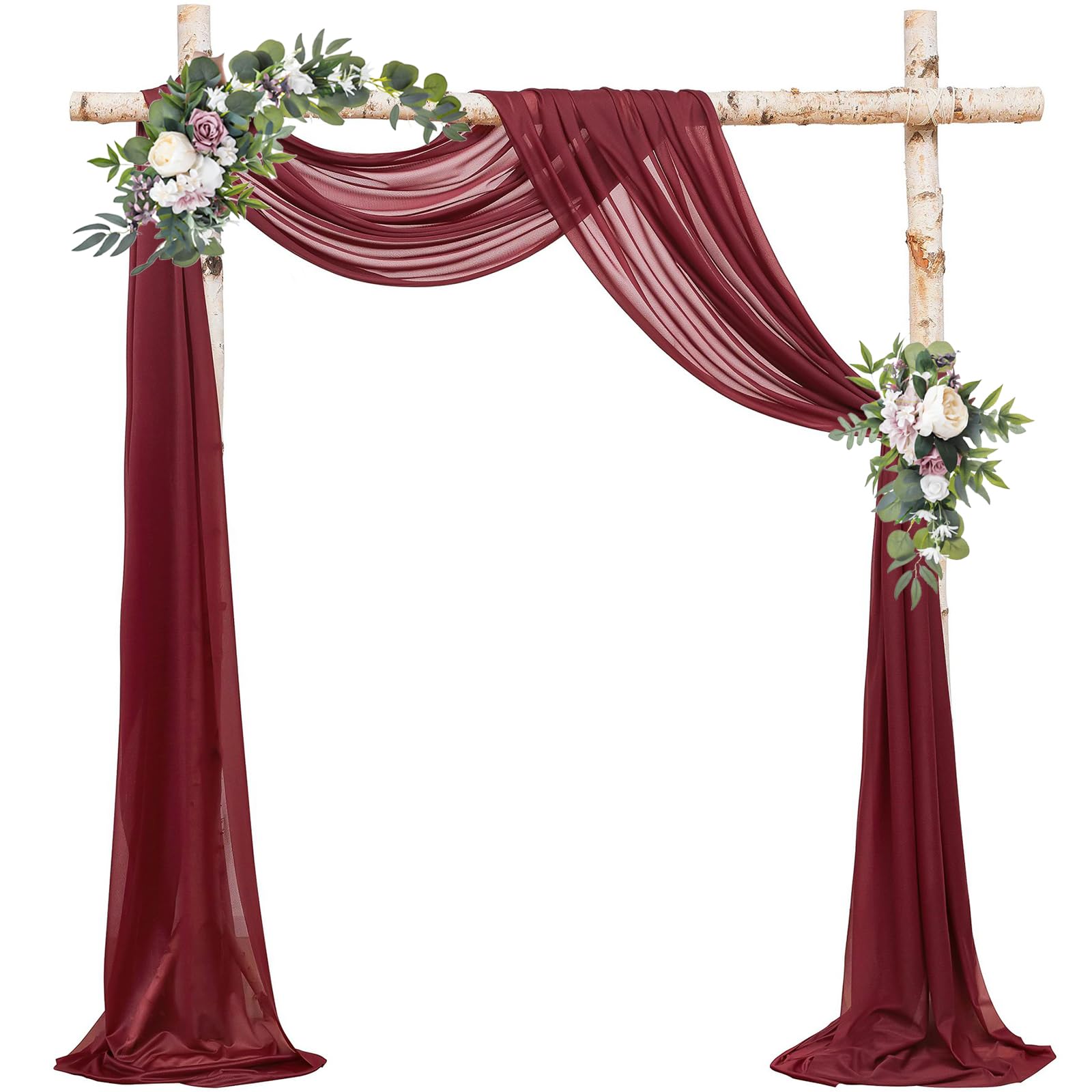 Drappeggio Chiffon Per Arco Nuziale 75x600 Cm - Decorazione Matrimoni, Feste E Palco - Foto 11