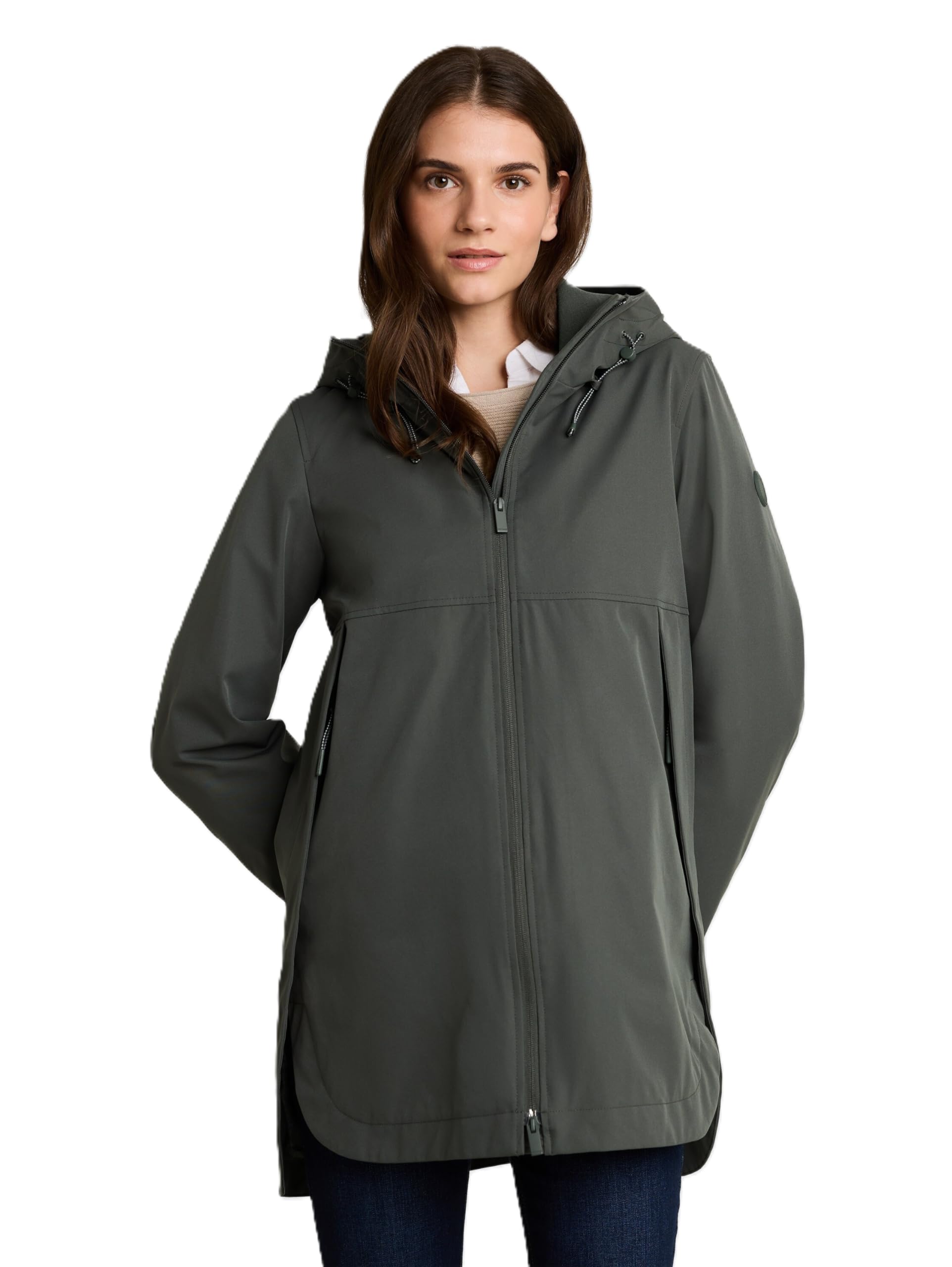 TOM TAILOR Damen 1051123 Parka aus wasserabweisendem Material (1er Pack)