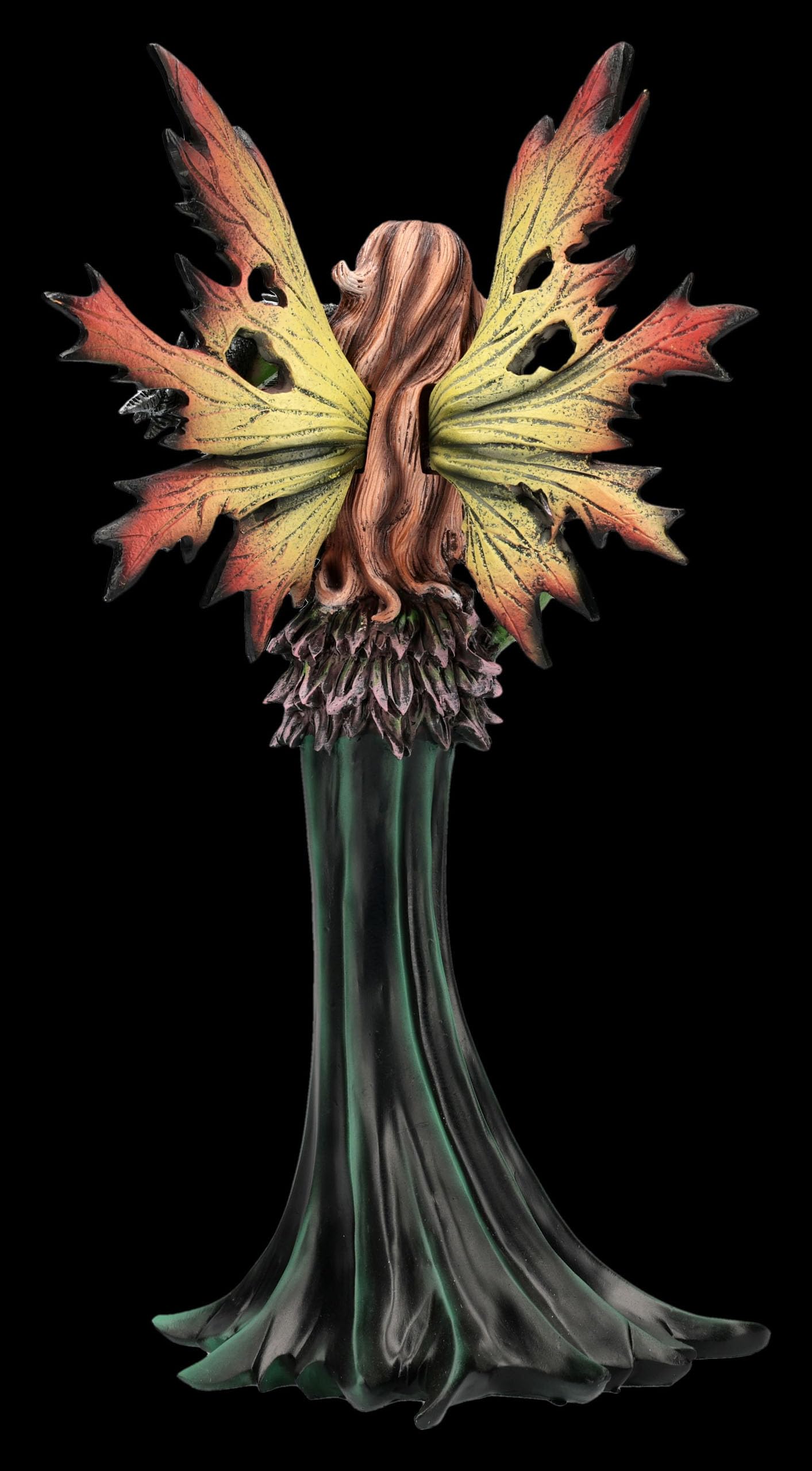 Figuren Shop GmbH Figura fata – Fata del drago della foresta Liora – Decorazione fantasy dipinta a mano (26 cm) – Tales of Aurelion Collection – Idea regalo per gli appassionati di draghi e fate