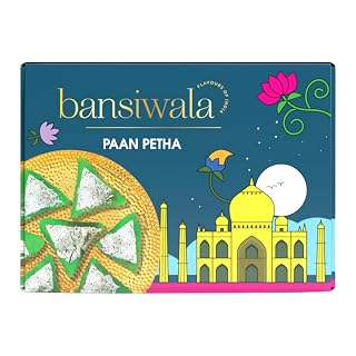 Bansiwala Gulkand Paan Petha | Made in Agra | Filled with Gulkand | Indian Mithai | 250 grams