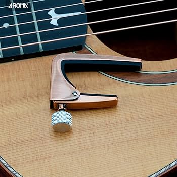ギターカポタスト Amazon | Aroma プロフェッショナルギターカポタスト ワンタッチ