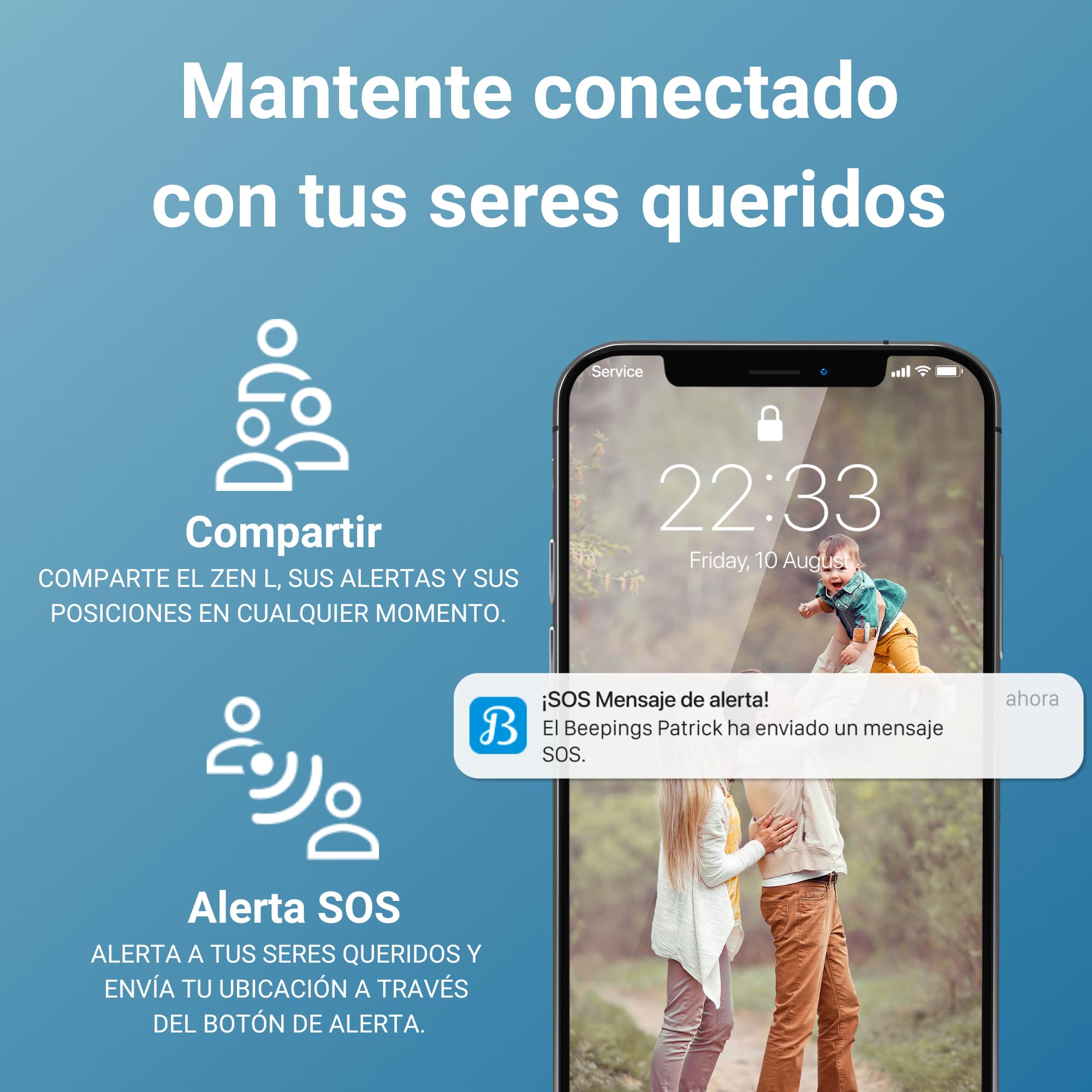 Pack Tracker GPS Zen L + Convertidor - Resistente a los Inhibidores - 1 Año de Suscripción Incluida - Autonomía Ilimitada - Geolocalización en Toda Europa - Coche, Moto, Scooter