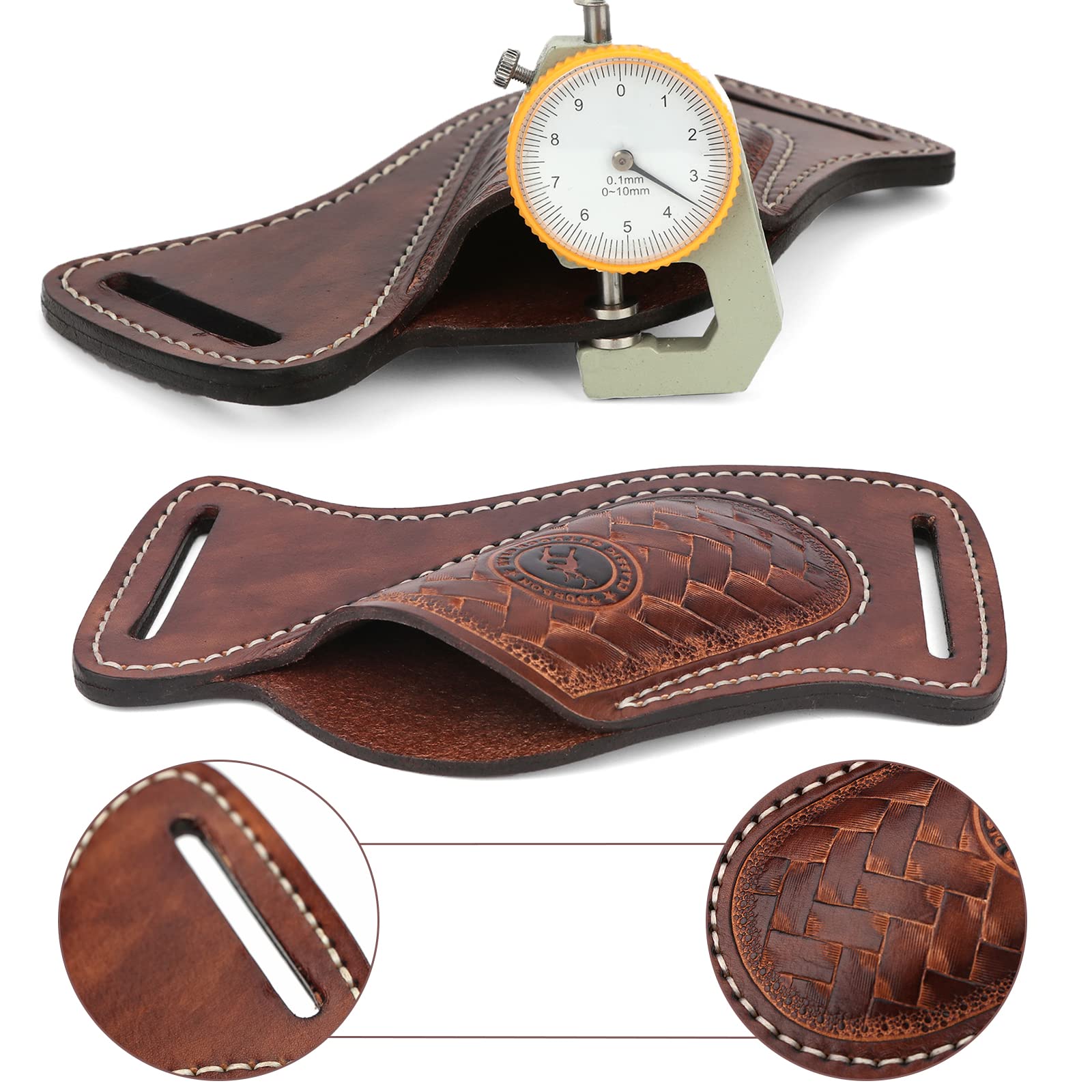 Tourbon Porte-outils multifonction en cuir fait à la main pour ranger les couteaux de poche et la ceinture
