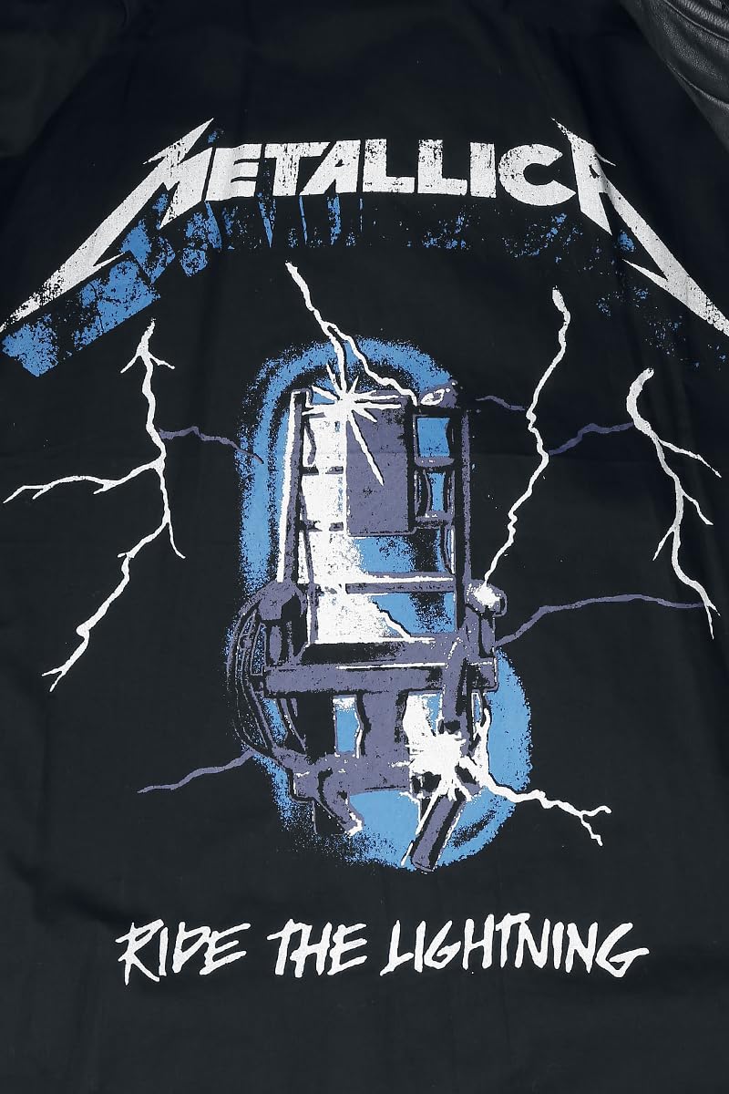 Metallica Ride The Lightning Männer Lederjacke schwarz Band-Merch, Bands