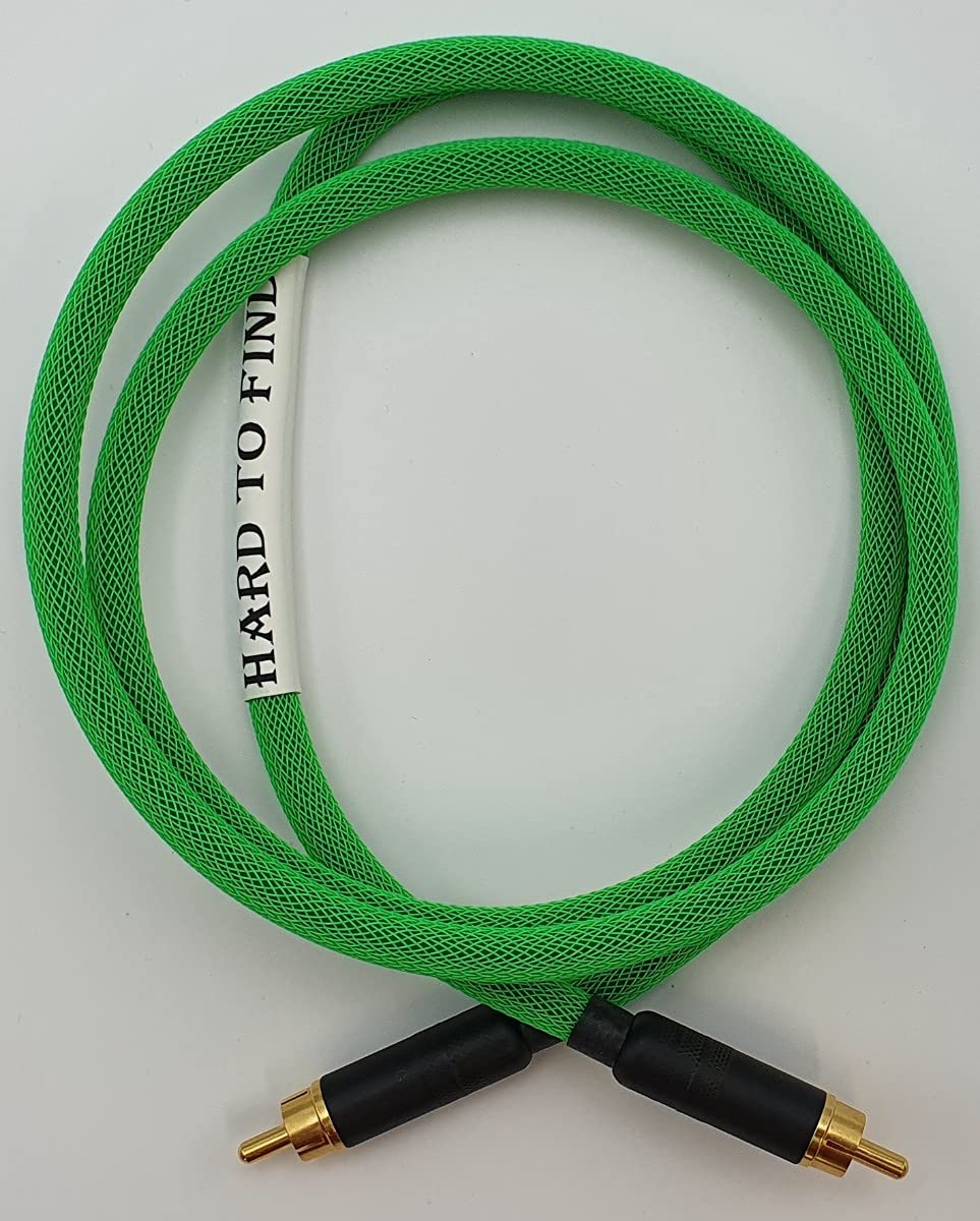 Hard To Find PC1MGS Subwoofer RCA Phono To RCA Phono Cable (1 Meter) (Mcintosh Green)