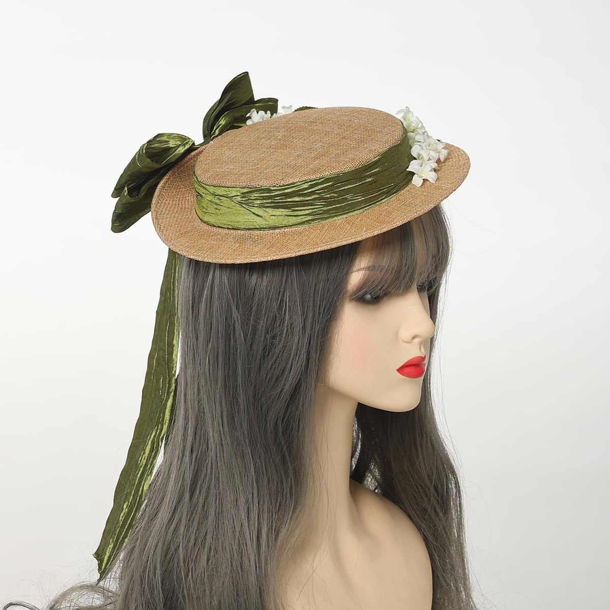 COSDREAMER Victorian Hat Girls Women Tea Party Sun Hat Small - Image 4