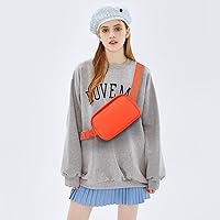 Vista 66 de Riñonera cruzada para mujeres y hombres, bolsa para cinturón para senderismo con correa ajustable, riñonera para correr, entrenamiento, deportes