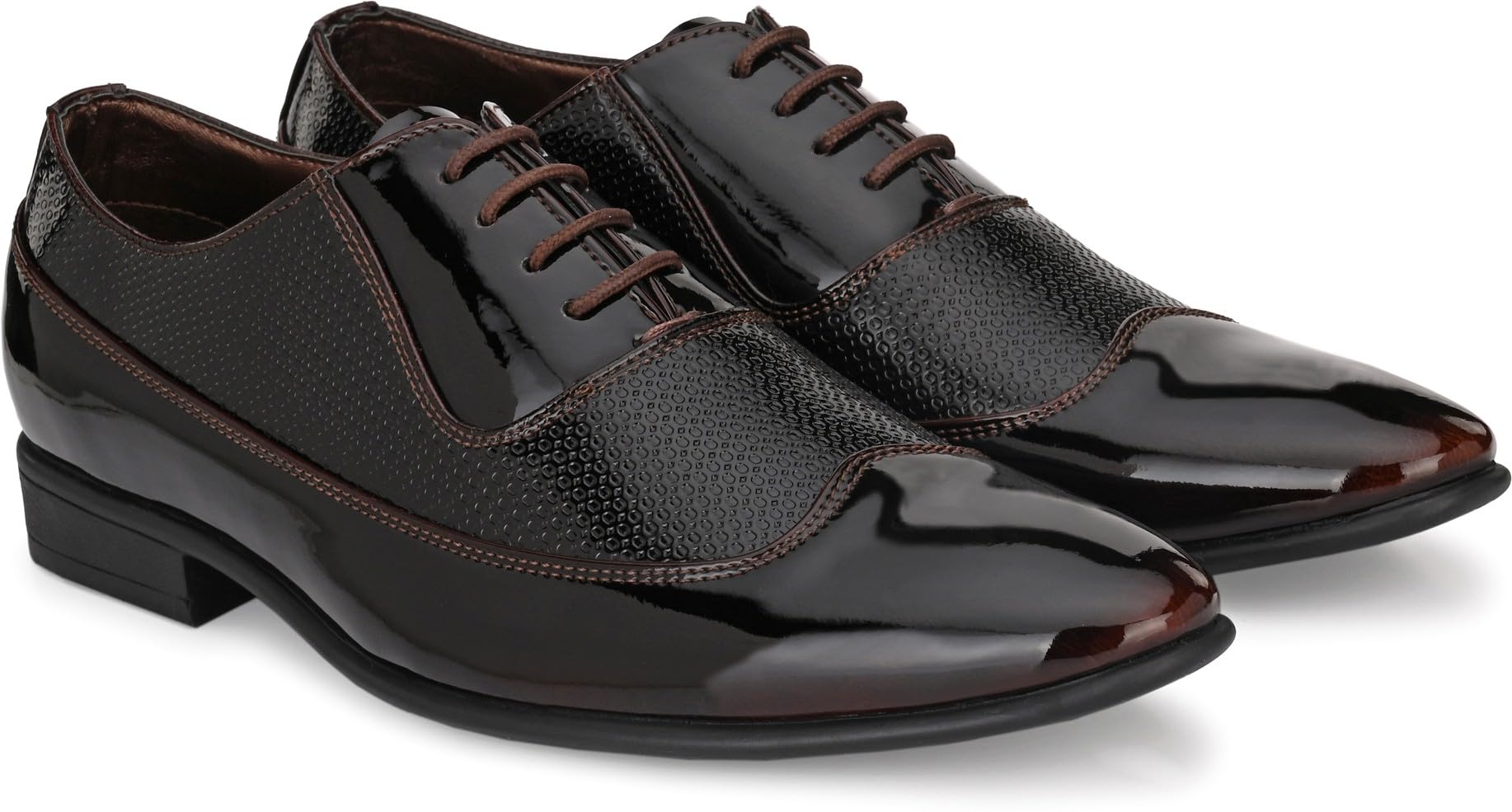 San Frissco Synthetic Textured Formal Oxfords Patent Upper Cushioned Footbed/Comfortable Fashionable Stylish Flexible for Men/Size : 8 (Pine) (B0D4F3TY4H) Amazon Price History, Amazon Price Tracker