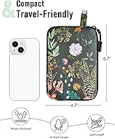 Vista 33 de Smell Proof Bag, 6.7"x4.7" Smell Proof Container with Activated Carbon Fiber Liner, Odorless Airtight Travel Organizer & Stylish Gifts for Women